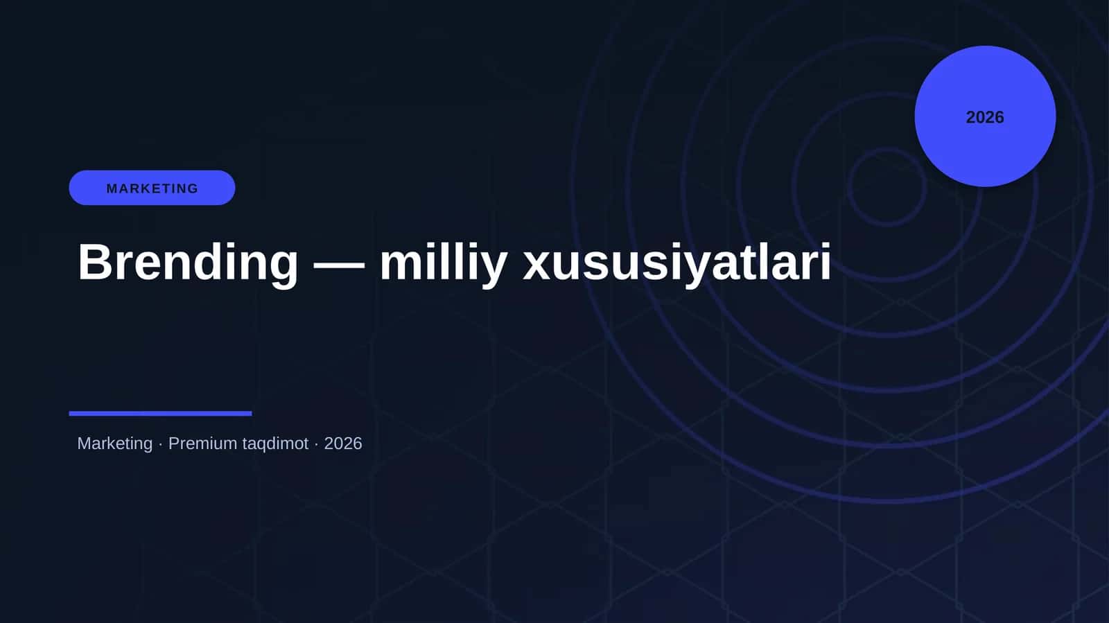 Brending — milliy xususiyatlari 1