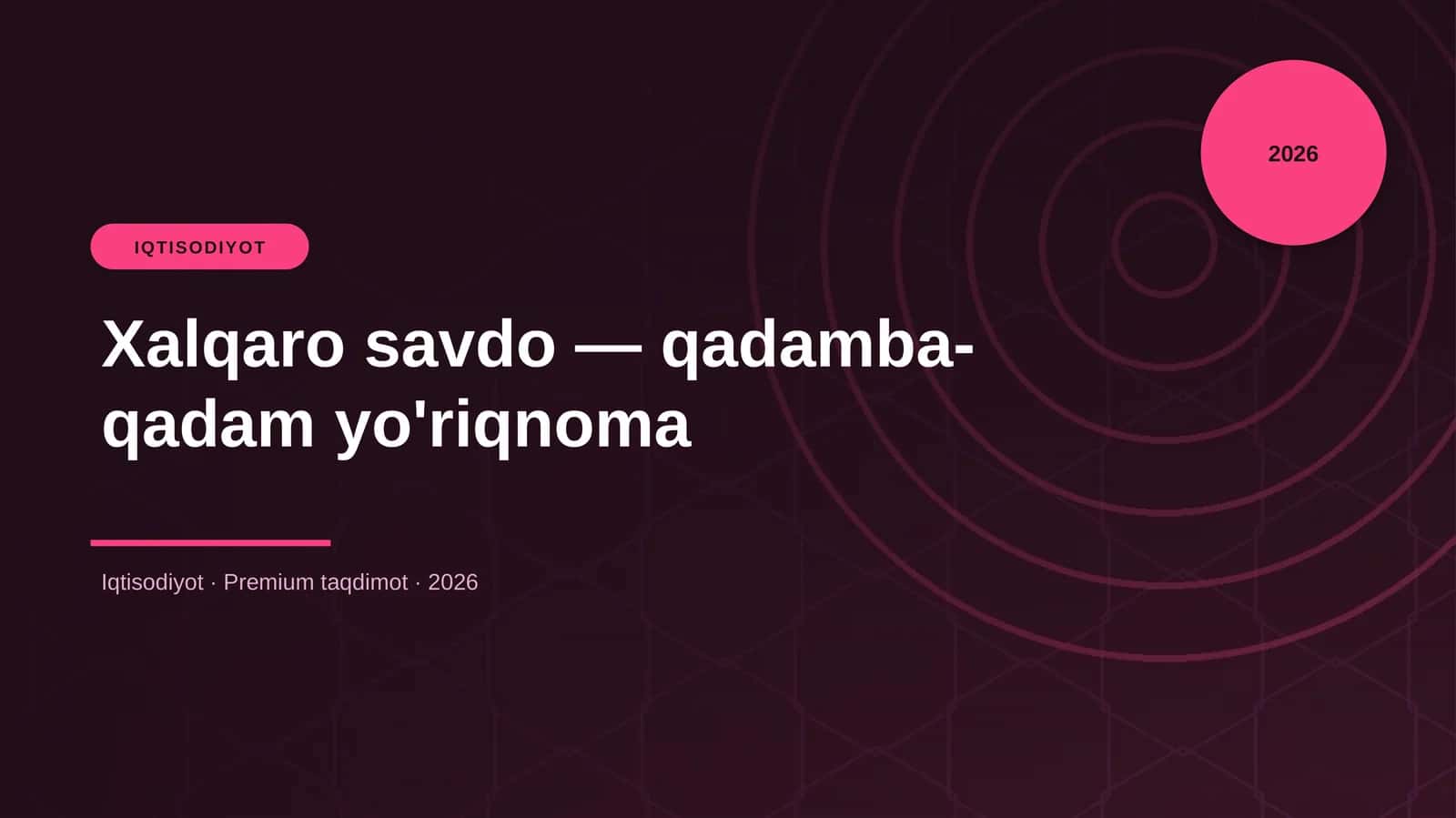 Xalqaro savdo — qadamba-qadam yo'riqnoma 1