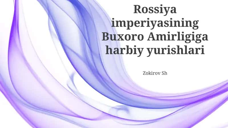 Buxoro Amirligiga harbiy yurishlari 1