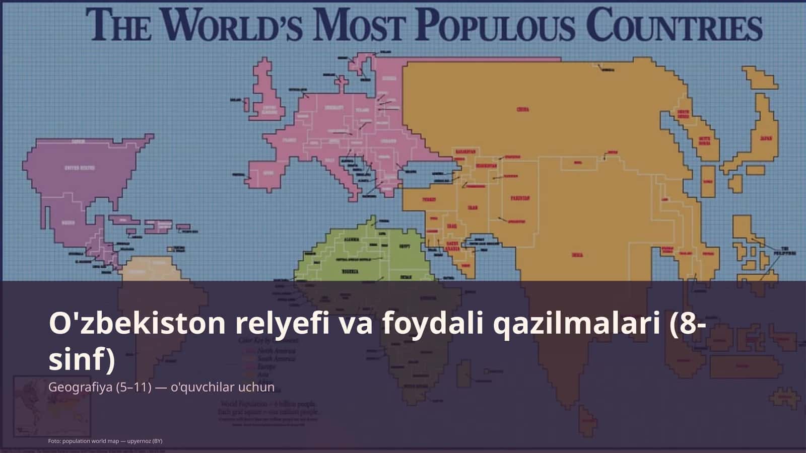 O'zbekiston relyefi va foydali qazilmalari (8-sinf) 1