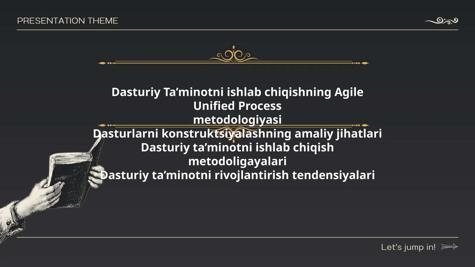 Dasturiy Ta’minotni ishlab chiqishning Agile Unified Process metodologiyasi 1