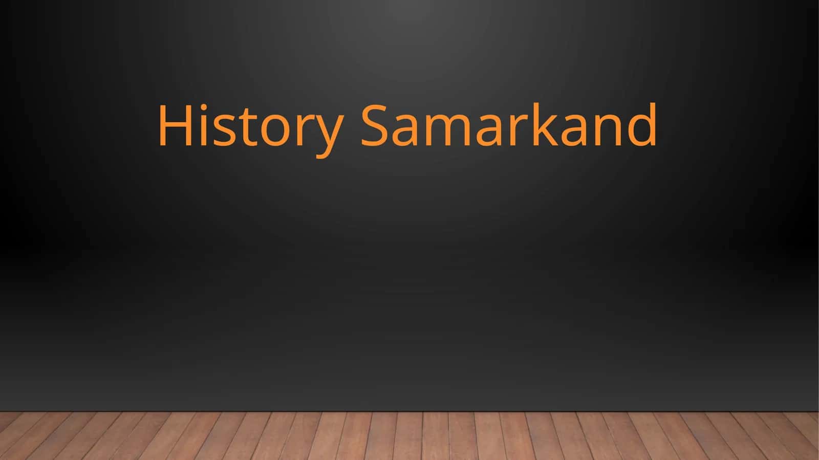 History Samarkand 1