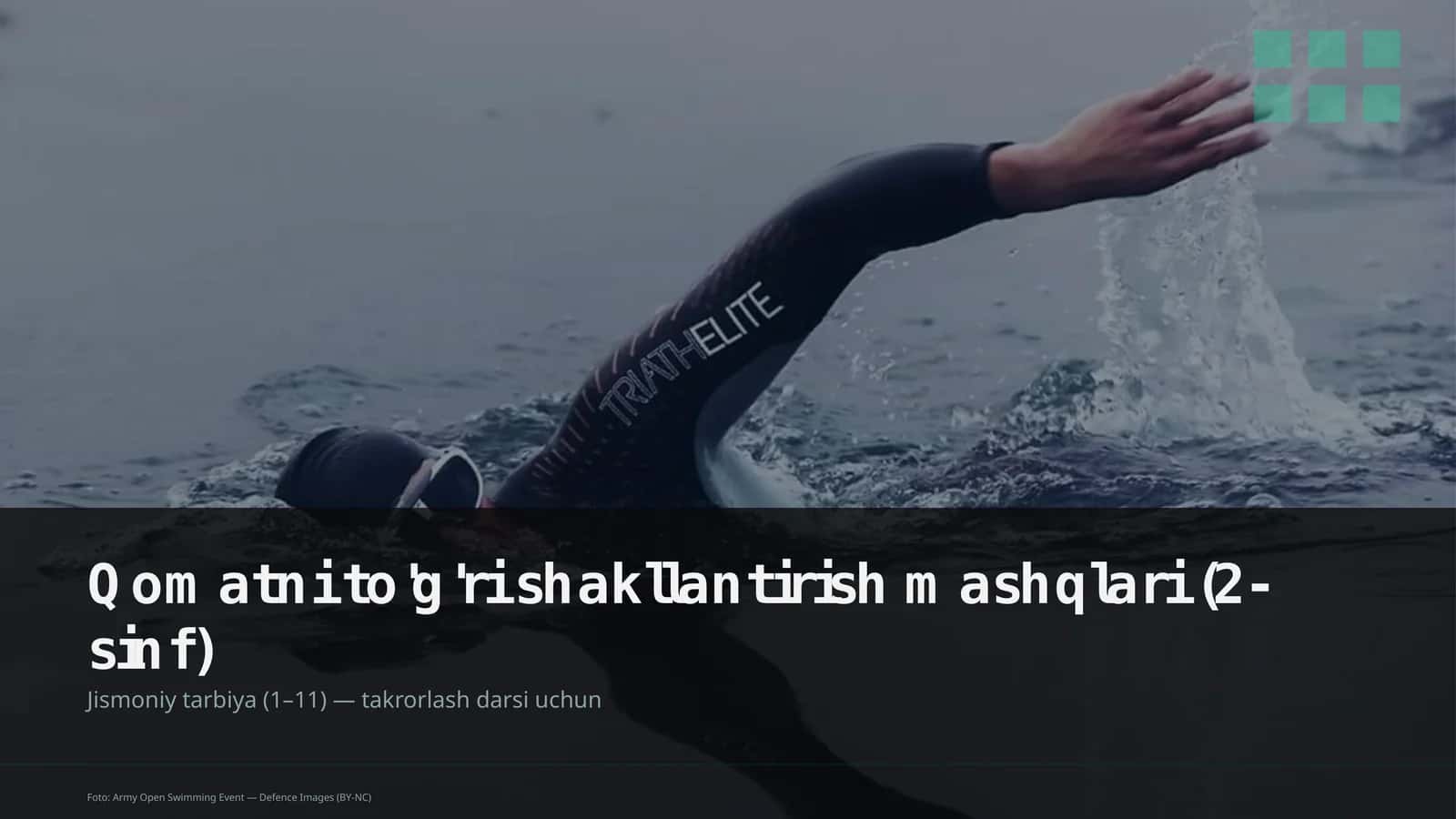 Qomatni to'g'ri shakllantirish mashqlari (2-sinf) 1