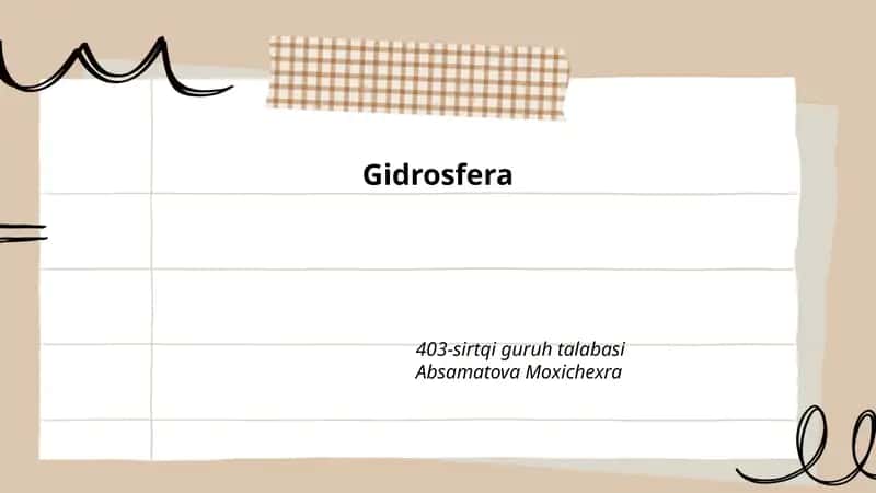 Gidrosfera 1