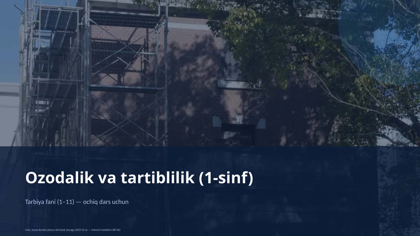 Ozodalik va tartiblilik (1-sinf) 1
