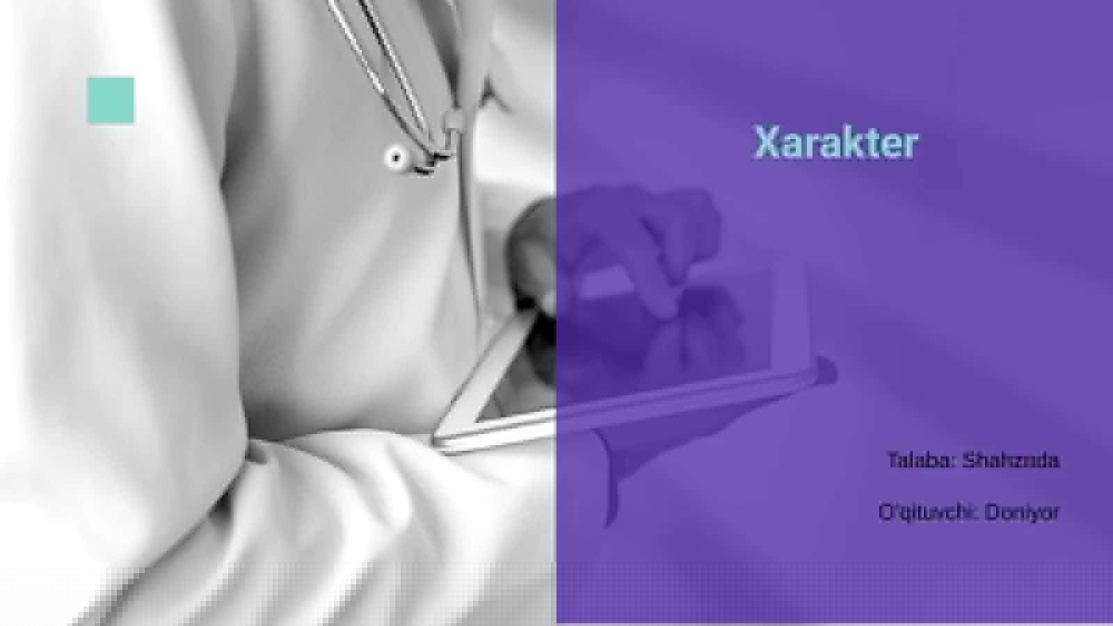 Xarakter 1