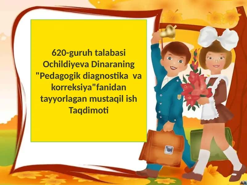 Pedagogik diagnostika va korreksiya 1