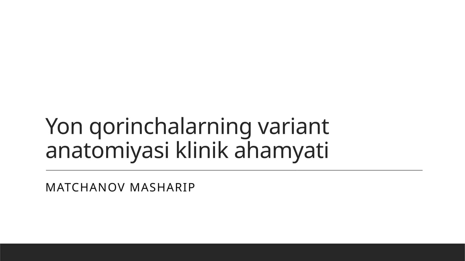Matchanov Masharip 1
