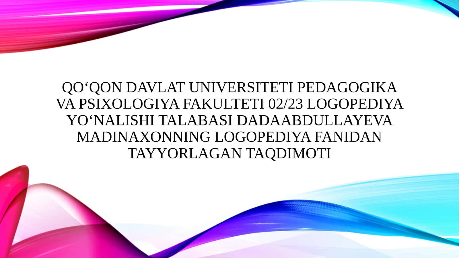 Yozma nutqdagi buzilishlarni bartaraf etishga doir differensiyallashgan korreksion-logopedik ishlar 1