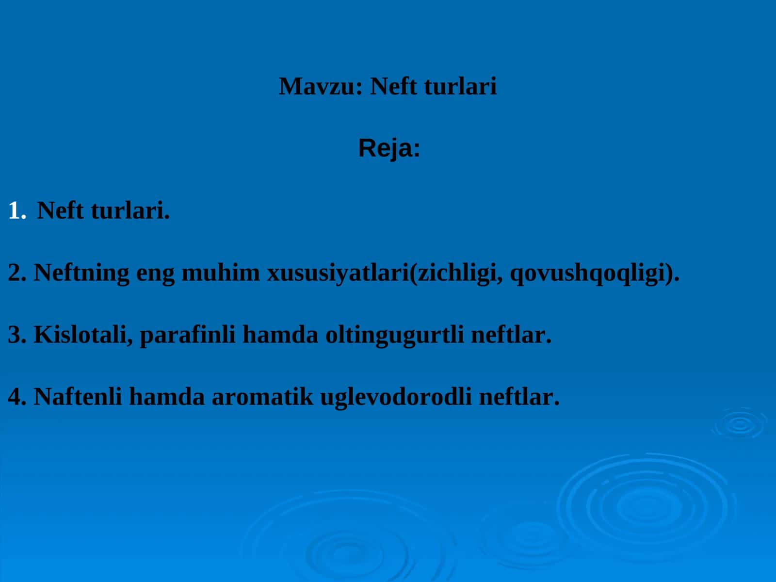 Neft turlari 1