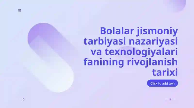 Bolalar jismoniy tarbiyasi nazariyasi va texnologiyalari fanining rivojlanish tarixi 1