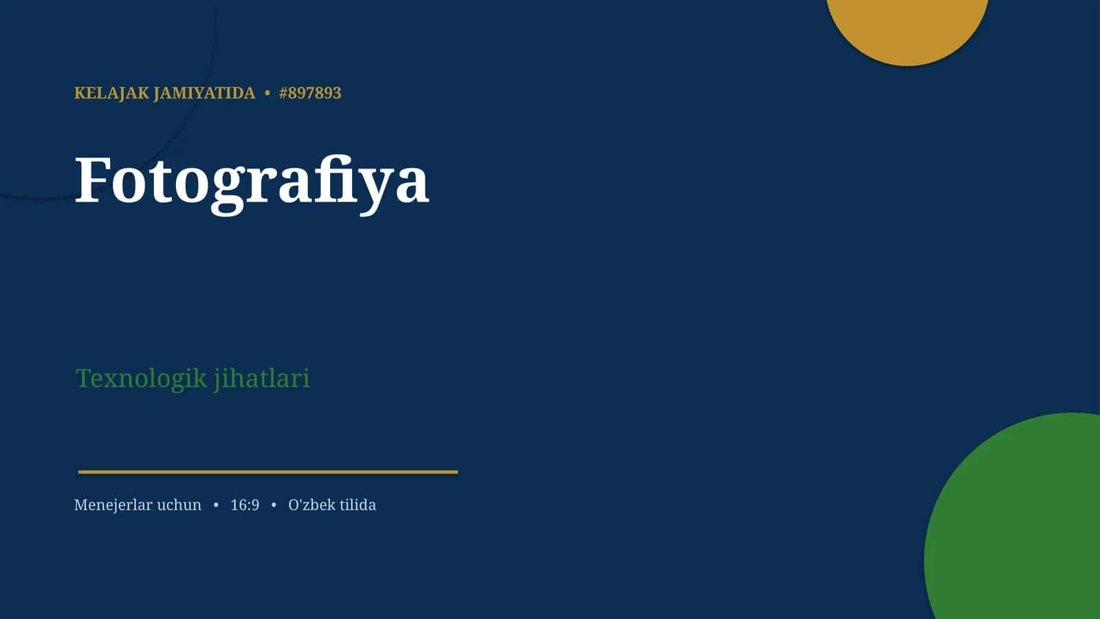 KELAJAK JAMIYATIDA 1