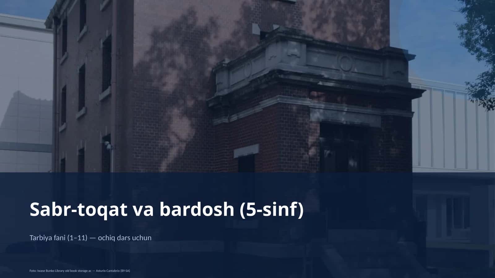 Sabr-toqat va bardosh (5-sinf) 1