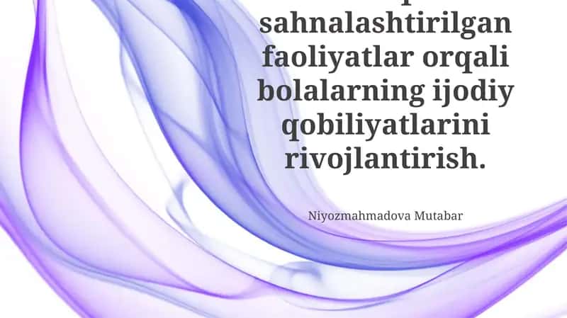 Musiqiy-teatr faoliyatlarining rivojlanishi 1