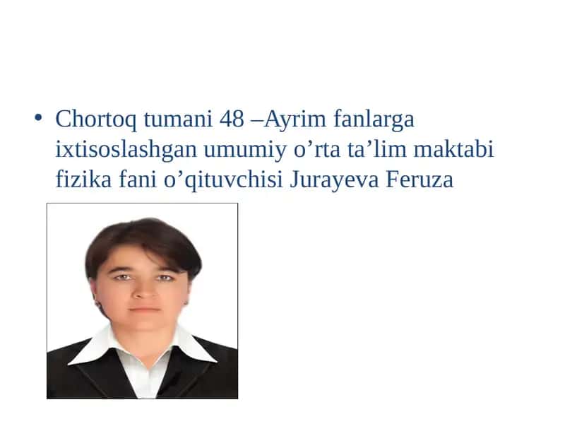 Jurayeva Feruza 1