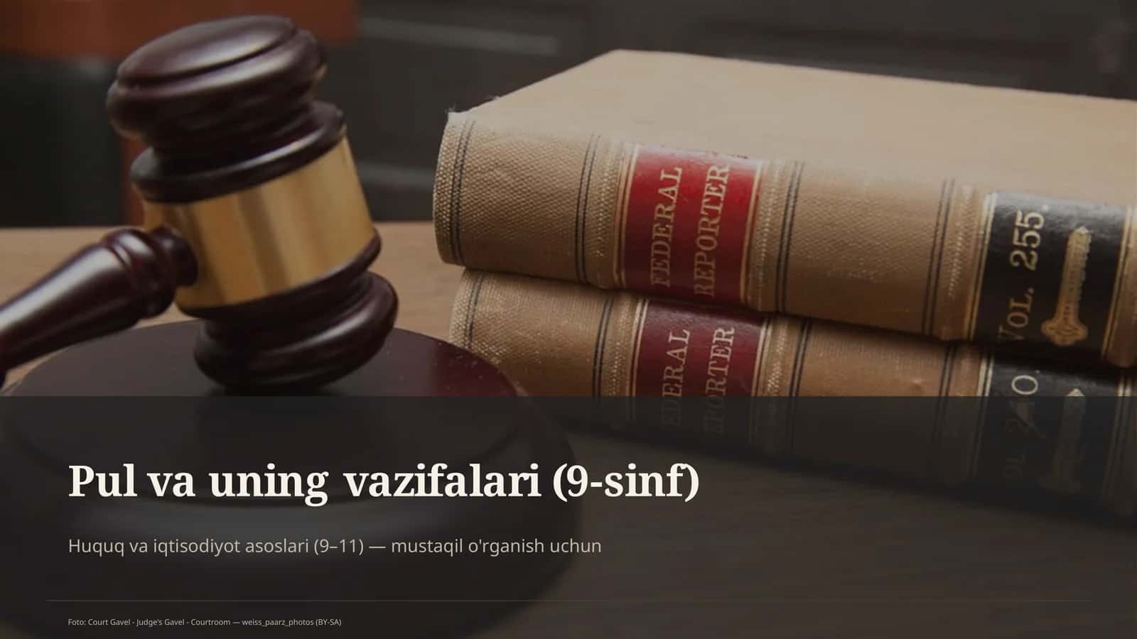 Pul va uning vazifalari (9-sinf) 1