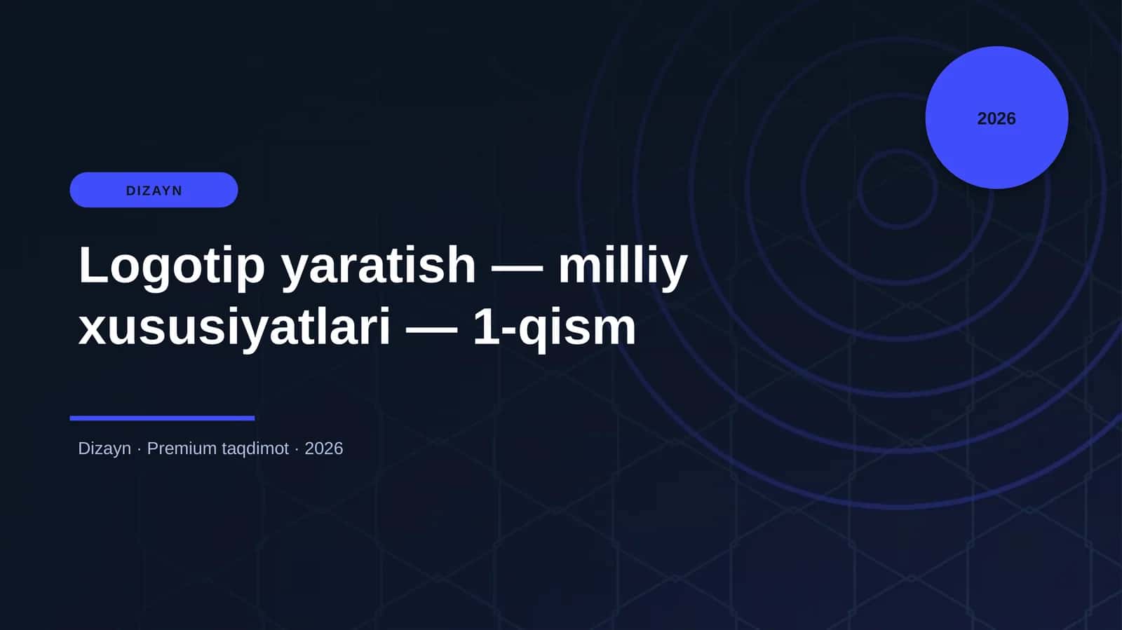 Logotip yaratish — milliy xususiyatlari — 1-qism 1