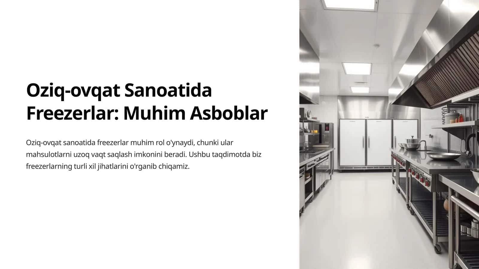 Oziq-ovqat Sanoatida Freezerlar Muhim Asboblar 1