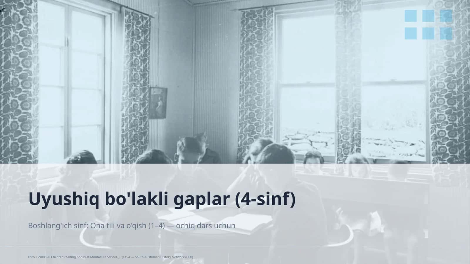 Uyushiq bo'lakli gaplar (4-sinf) 1