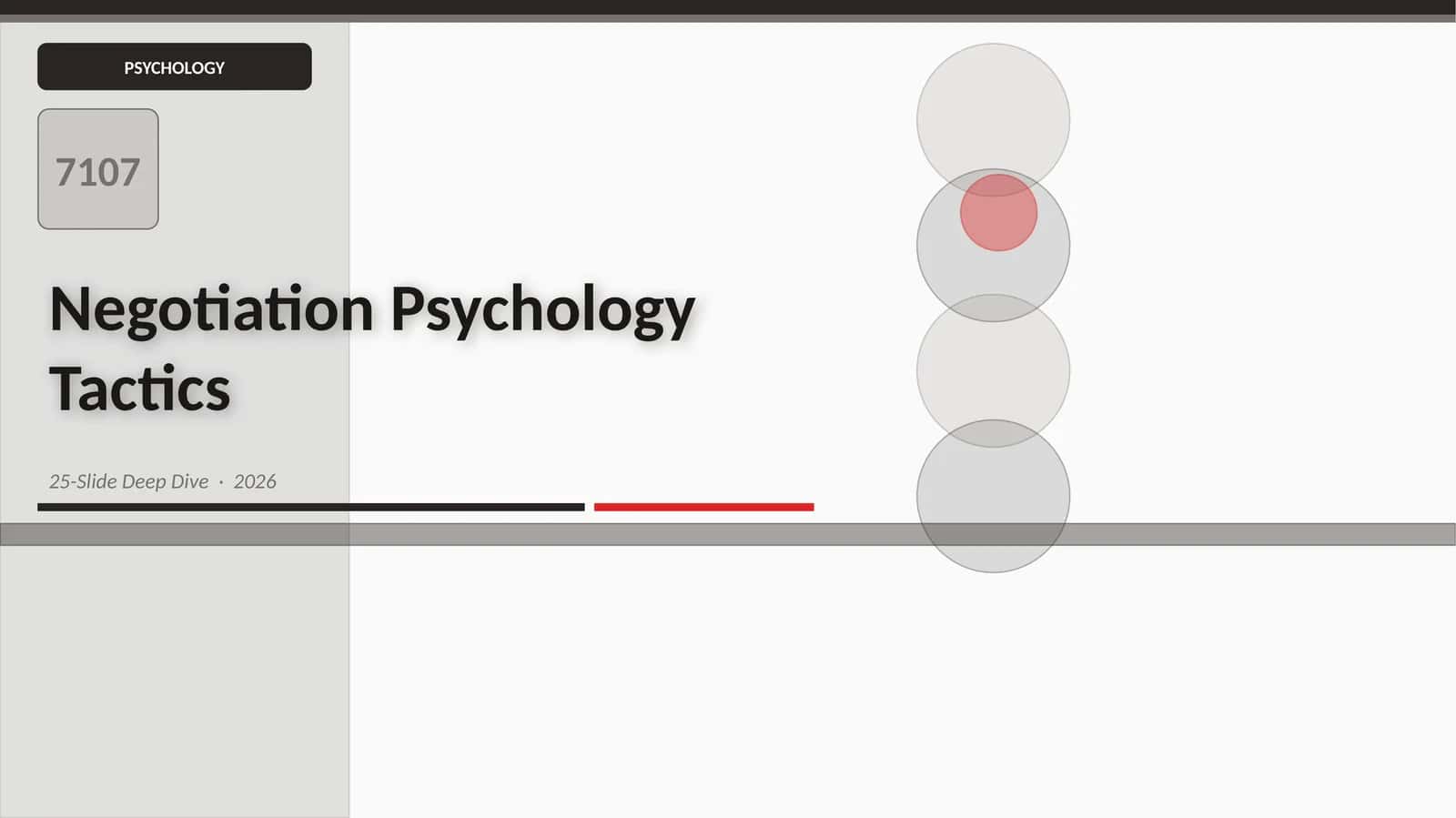 Negotiation Psychology Tactics 1