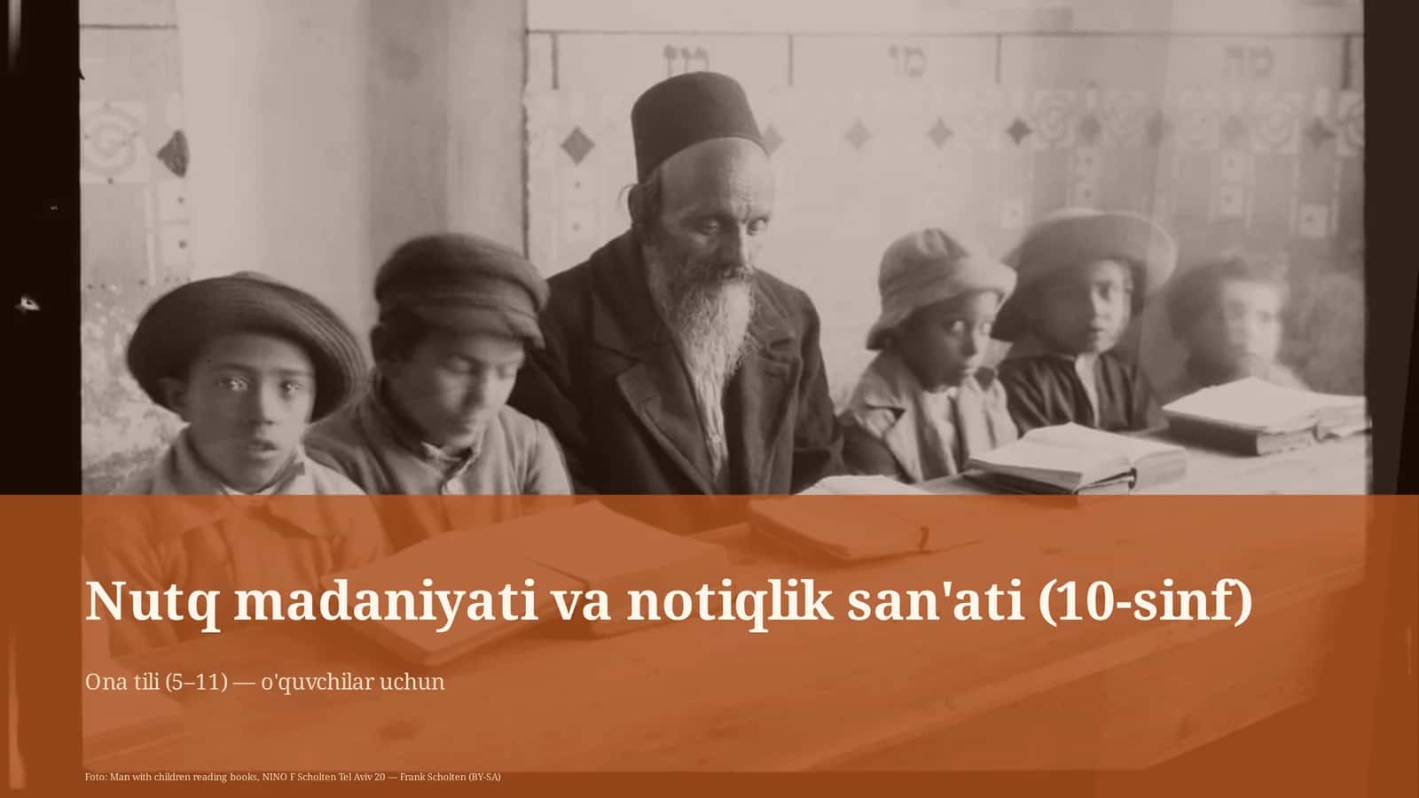 Nutq madaniyati va notiqlik san'ati (10-sinf) 1