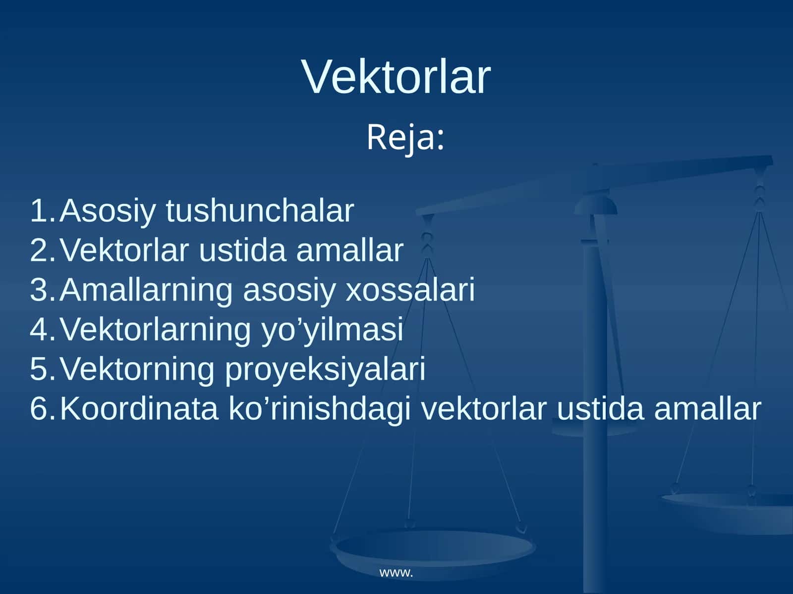 Vektorlar 1