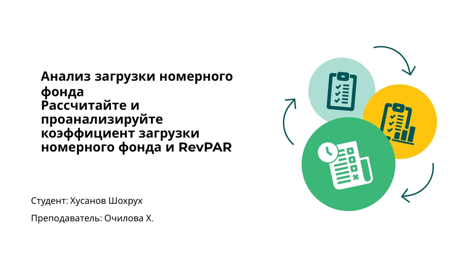 Анализ загрузки номерного фонда 1