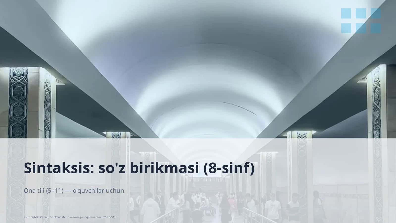 Sintaksis: so'z birikmasi (8-sinf) 1