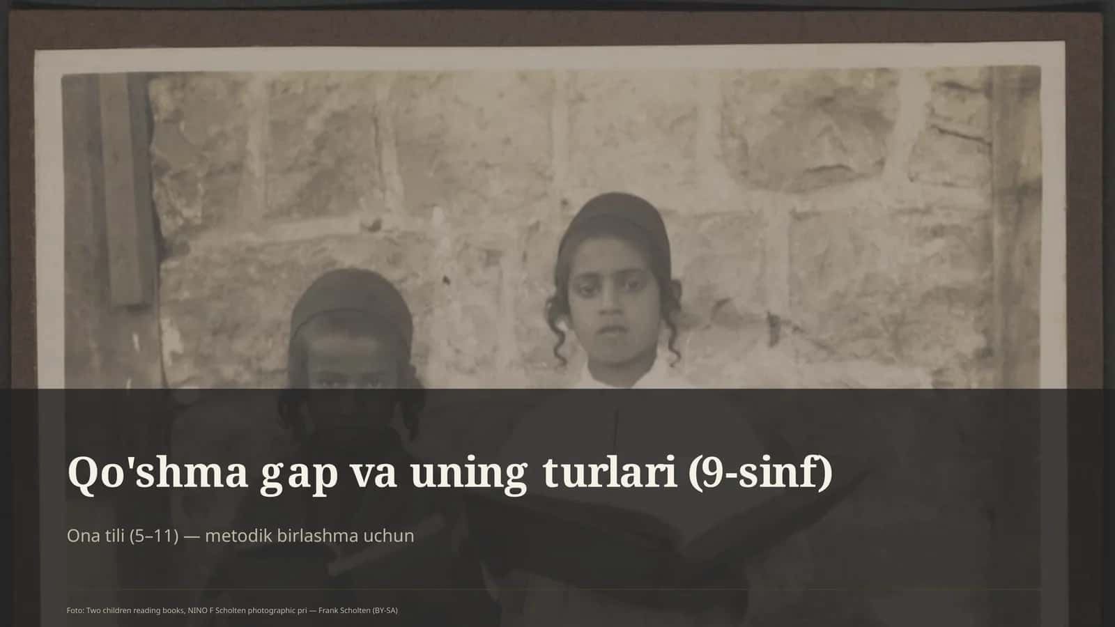 Qo'shma gap va uning turlari (9-sinf) 1