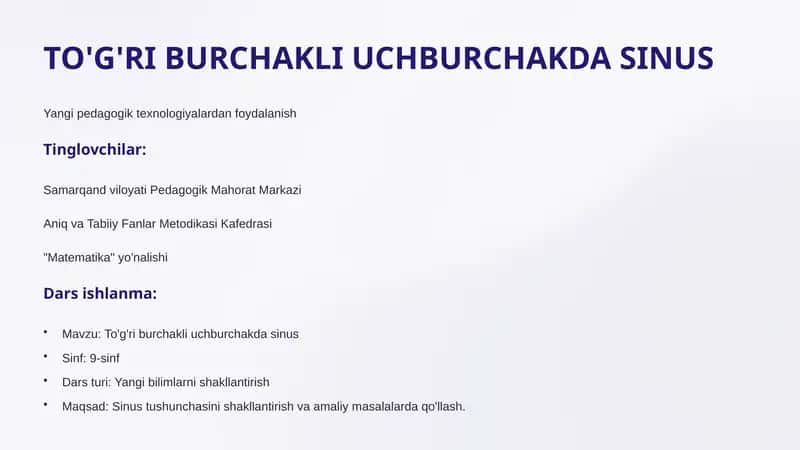 Toʻgʻri burchakli uchburchak 1