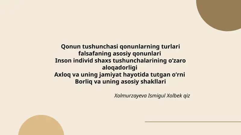 Qonun tushunchasi qonunlarning turlari falsafaning asosiy qonunlari 1