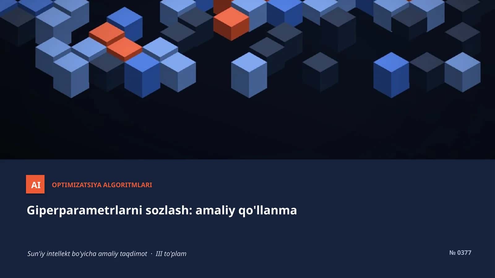 OPTIMIZATSIYA ALGORITMLARI 1