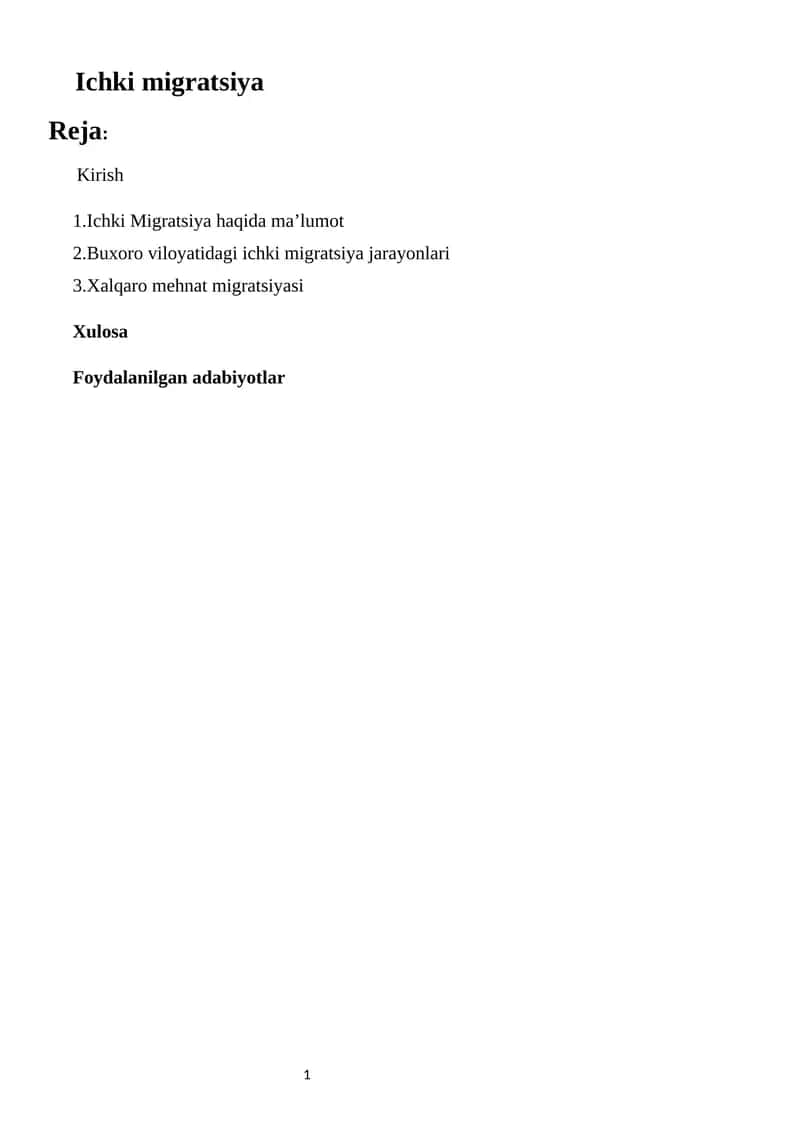 Ichki migratsiya 1