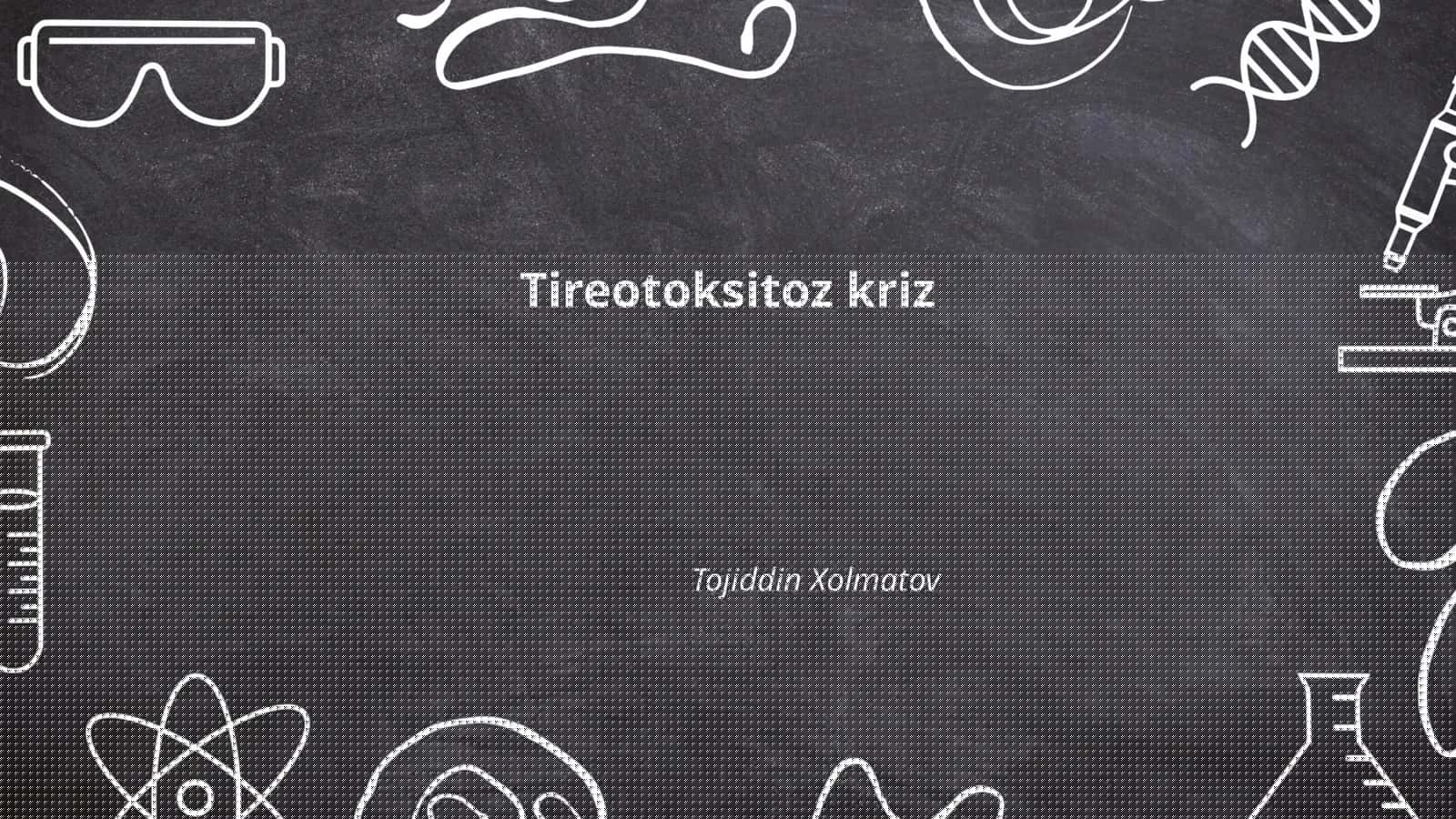 Tireotoksitoz kriz 1