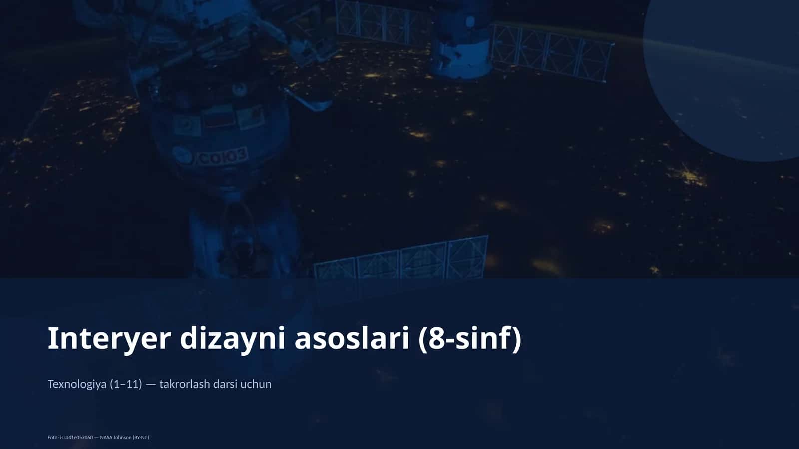 Interyer dizayni asoslari (8-sinf) 1