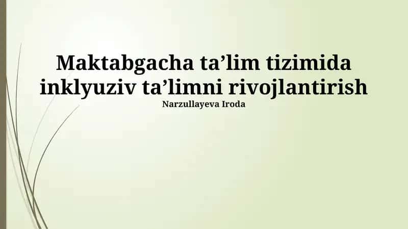 Inklyuziv Ta'limning Samaradorligini Baholash va Yaxshilash 1