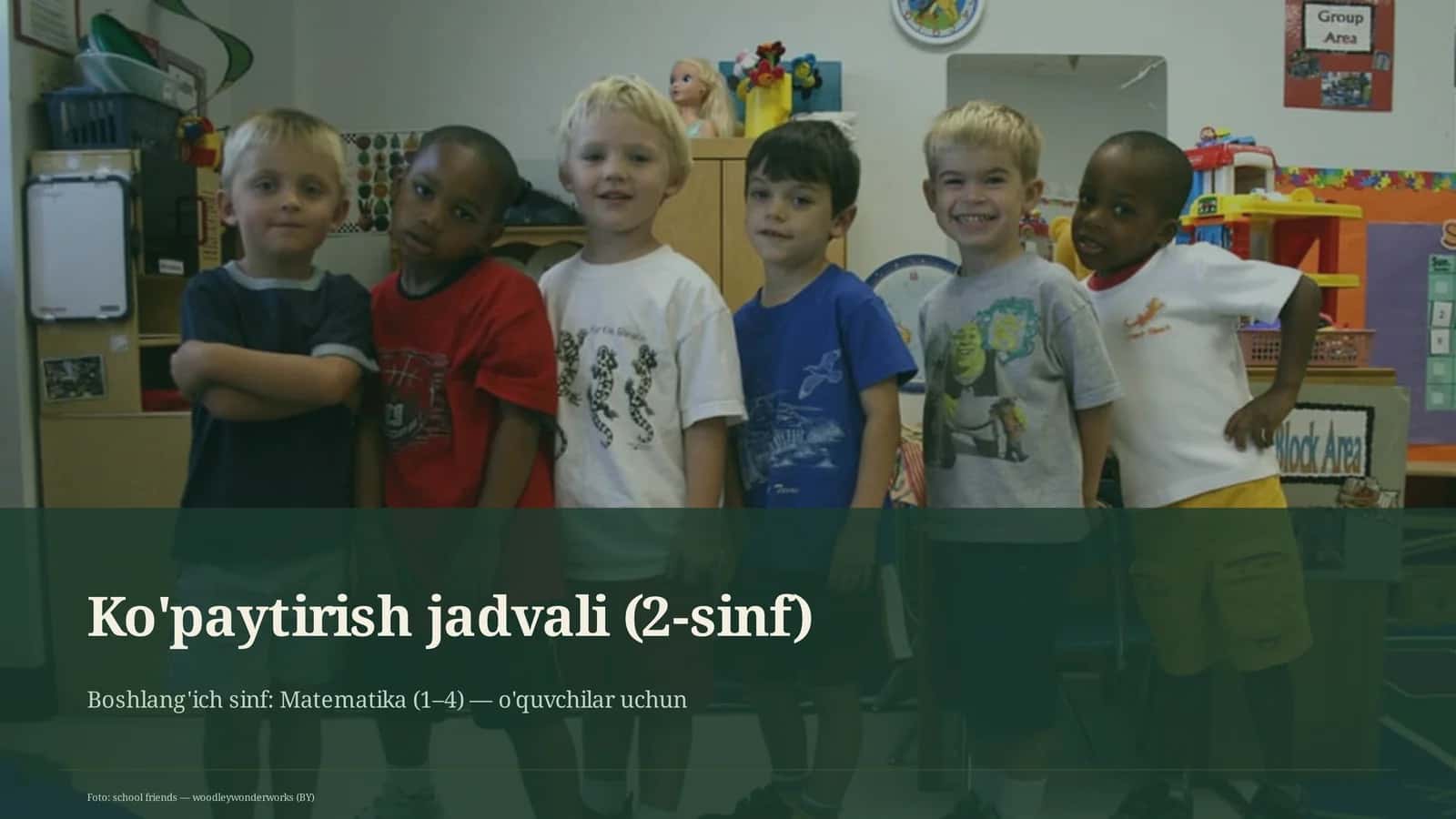 Ko'paytirish jadvali (2-sinf) 1