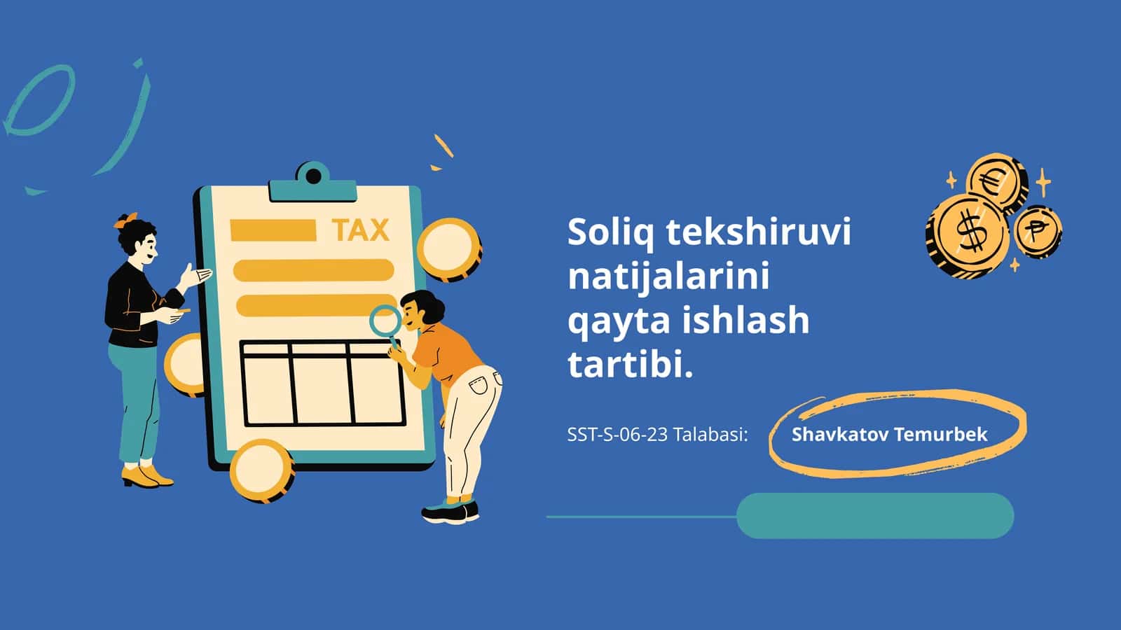 Soliq tekshiruvi natijalarini qayta ishlash tartibi 1