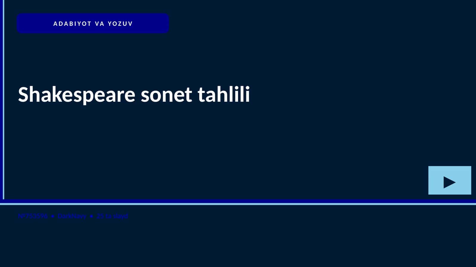 Shakespeare sonet tahlili 1