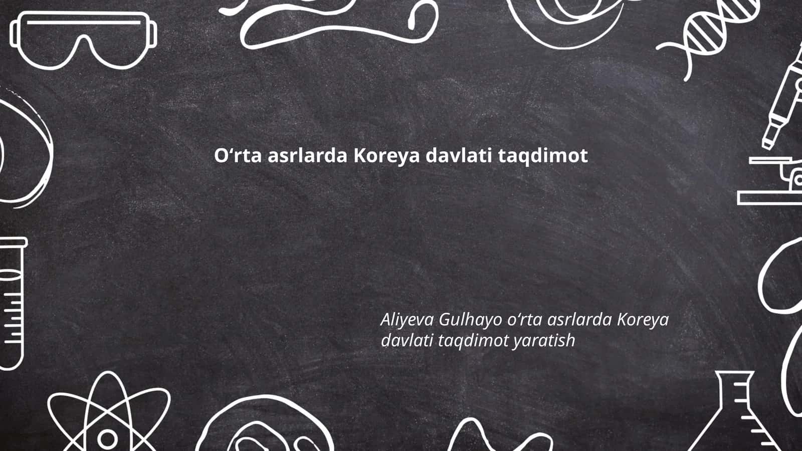 Oʻrta asrlarda Koreya davlati taqdimot 1