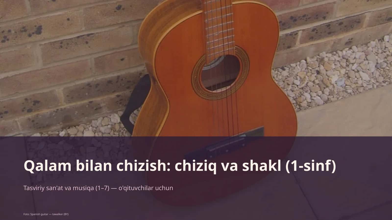 Qalam bilan chizish: chiziq va shakl (1-sinf) 1