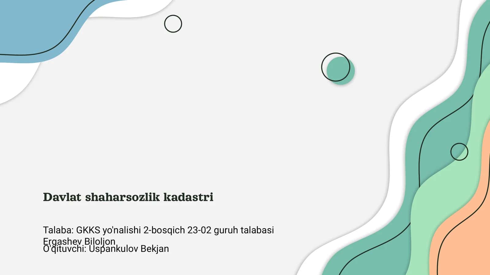Davlat shaharsozlik kadastri 1