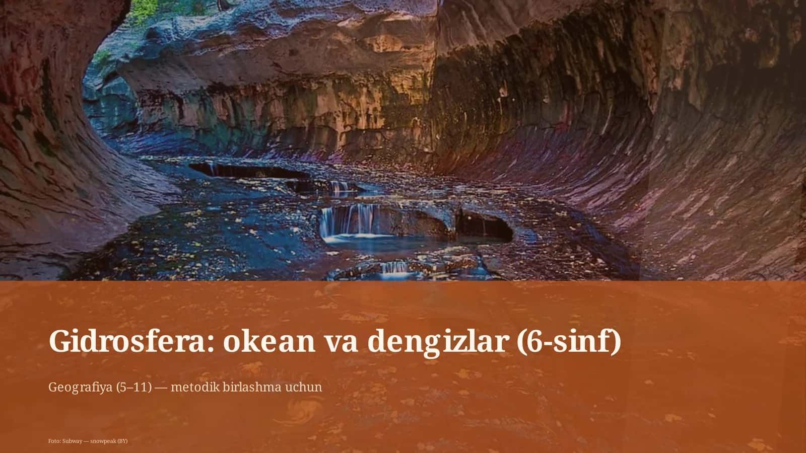 Gidrosfera: okean va dengizlar (6-sinf) 1