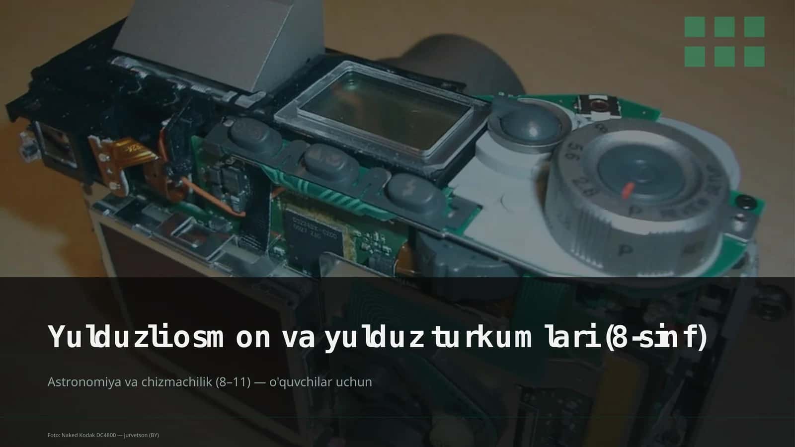 Yulduzli osmon va yulduz turkumlari (8-sinf) 1