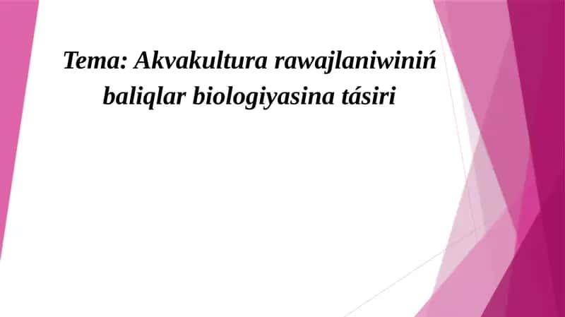 Balıqshılıq 1
