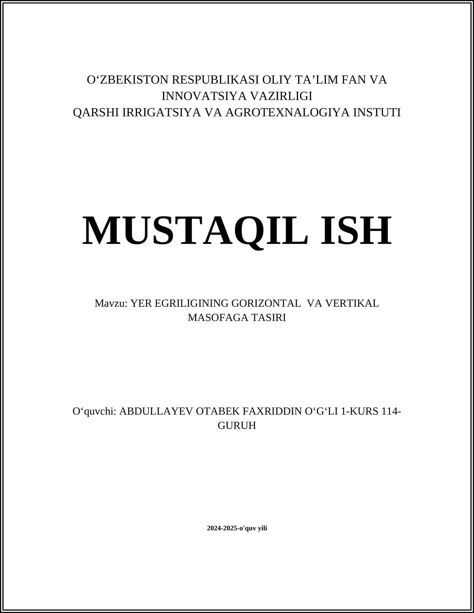 Yer Egriliginin Tasiri 1