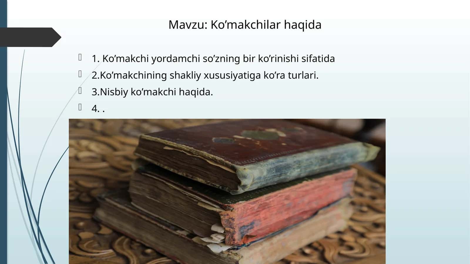 Ko’makchilar haqida 1