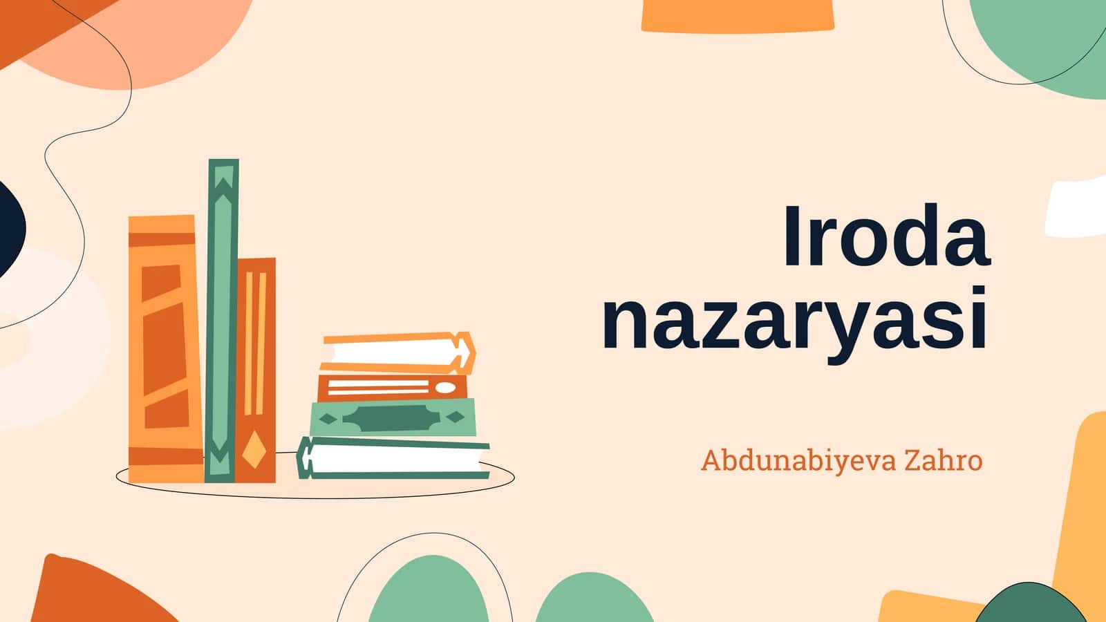 Iroda nazaryasi 1