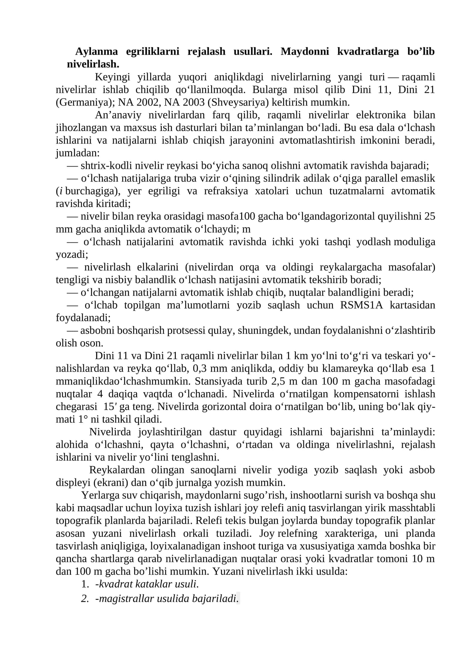 Raqamli nivelirlar 1
