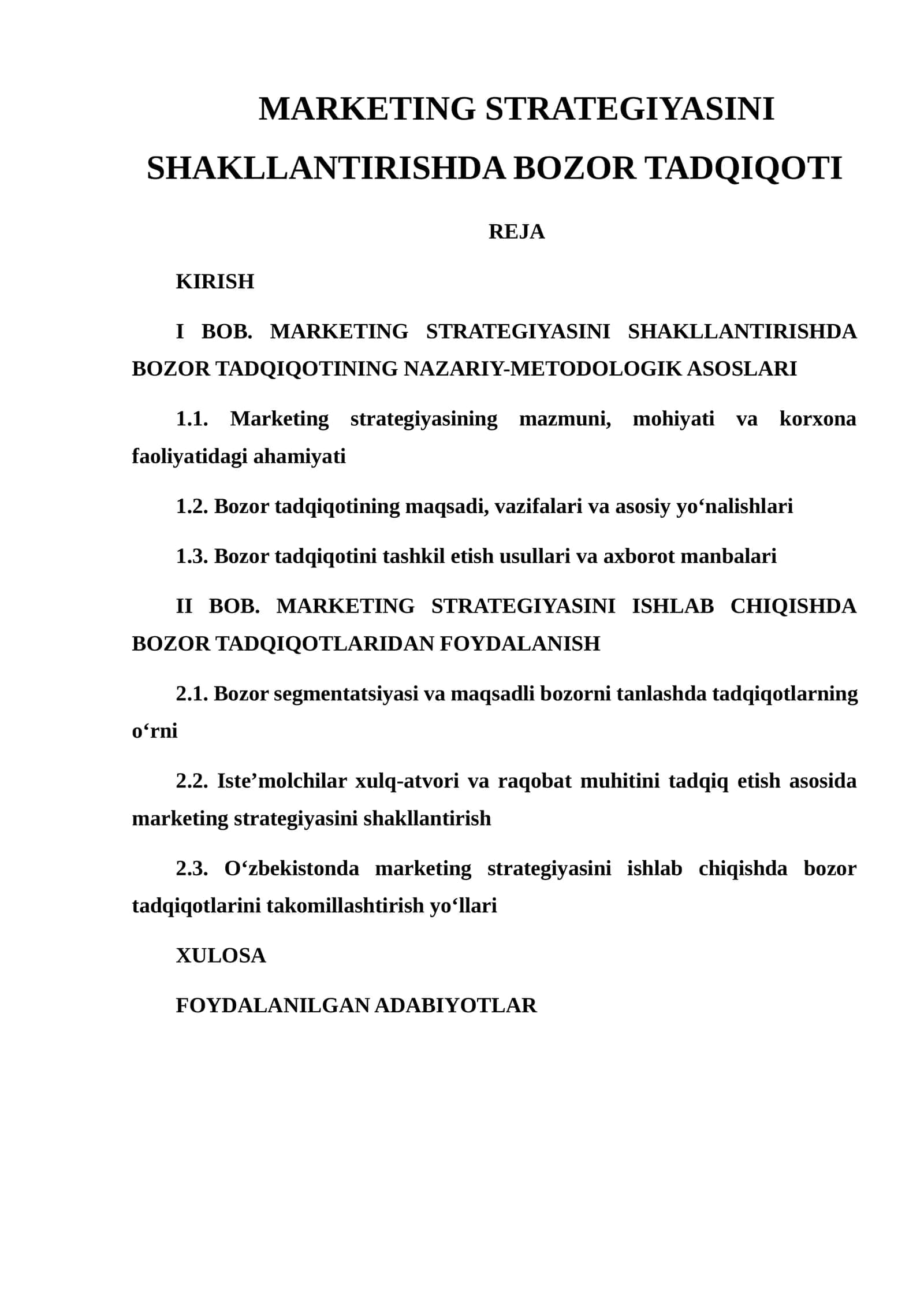 BOZOR TADQIQOTI 1